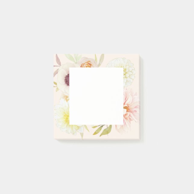 Elegant Spring Flowers Post-It Notes (Front)