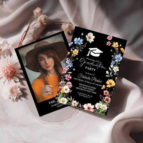 Elegant Spring Wildflower Meadow Garden Graduation