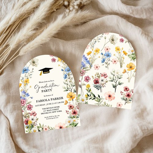 Elegant Spring Wildflower Meadow Garden Graduation