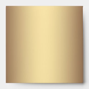 Elegant Square Black Gold Linen Envelopes by decembermorning at Zazzle