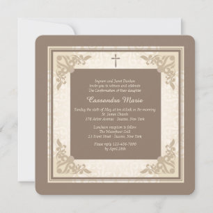 Elegant Square Religious Invitation