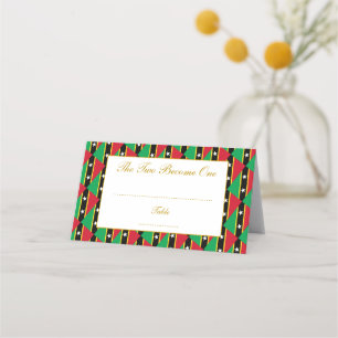 Elegant ST KITTS NEVIS Wedding Celebration Place Card