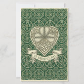 Elegant St. Patrick’s Day Irish Clover Value  (Back)