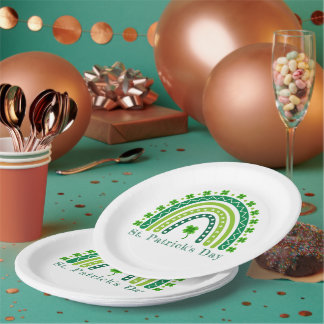 Elegant St. Patrick's Day Party Paper Plates
