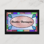 Elegant Stained Glass Business Card