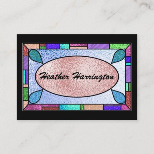 Elegant Stained Glass Business Card