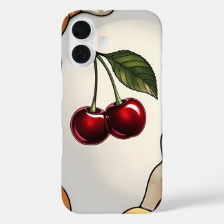 Elegant Stained Glass Effect Cherry
