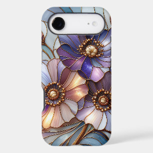 Elegant Stained Glass Floral Design in Soft Pastel iPhone 17 Air Case