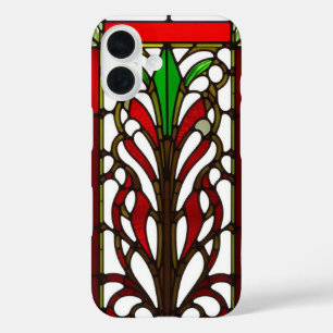 Elegant Stained Glass Panel iPhone 16 Case