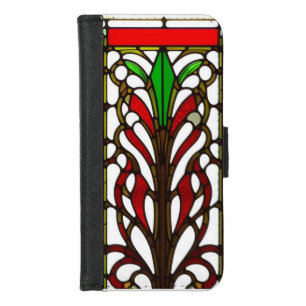 Elegant Stained Glass Panel  iPhone 8/7 Wallet Case