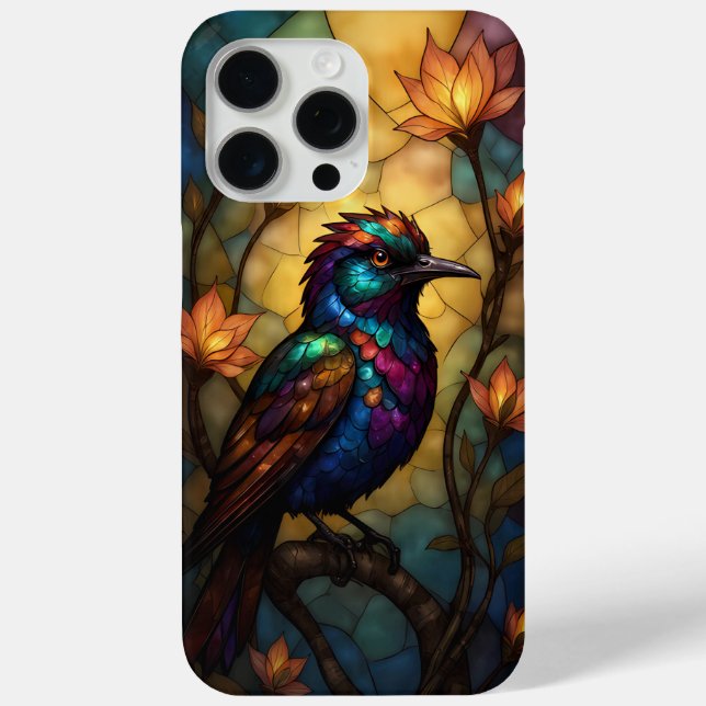 Elegant Stained Glass Phone Case | Luxury Artistic (Back)