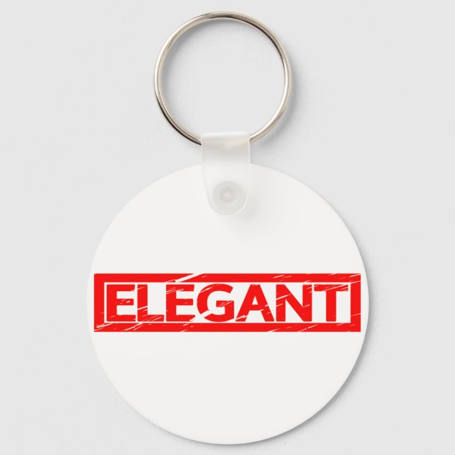 Elegant Stamp Keychain (Front)