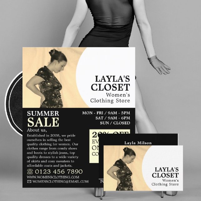 Elegant Stance, Women's Clothing Store Advertising Flyer (Creator Uploaded)