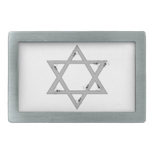 elegant star of david belt buckle