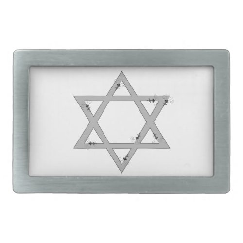 elegant star of david belt buckle