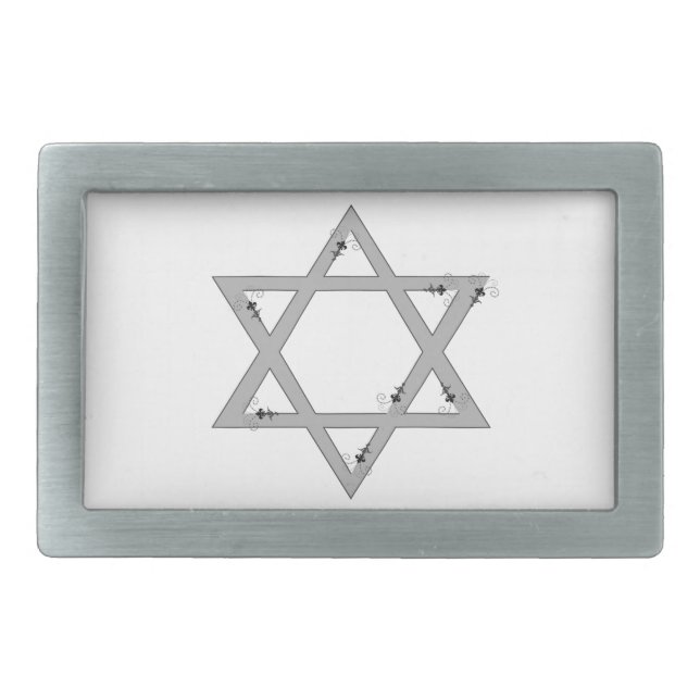 elegant star of david belt buckle (Front)