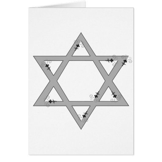 elegant star of david cards (Front)