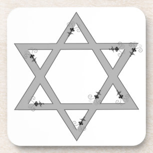 elegant star of david coaster