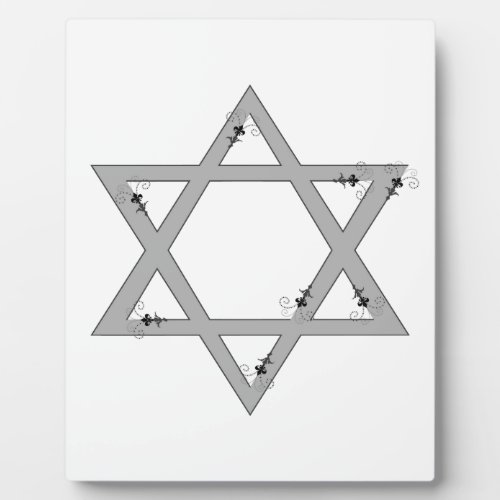 elegant star of david plaque