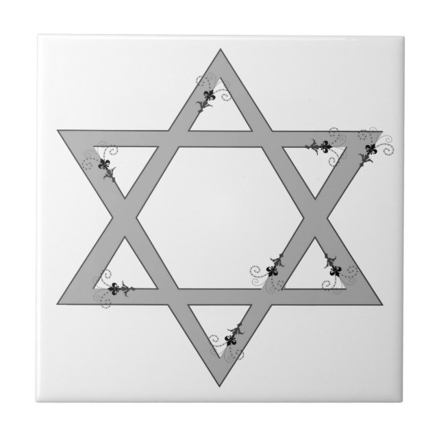 elegant star of david tile (Front)