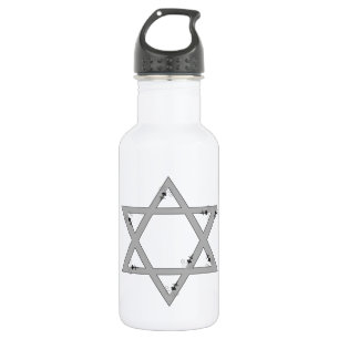 elegant star of david water bottle