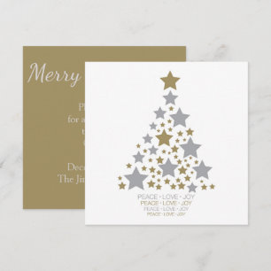 Elegant star tree invitation