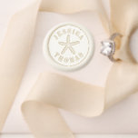 Elegant Starfish Beach Wedding Wax Seal Stamp<br><div class="desc">Celebrate in style with this elegant and very trendy wedding wax seal stamp. The design is easy to personalize with your own names and your guests will be thrilled when they see this wax stamp added to the matching wedding invitations & thank you cards. Matching wedding items can be found...</div>