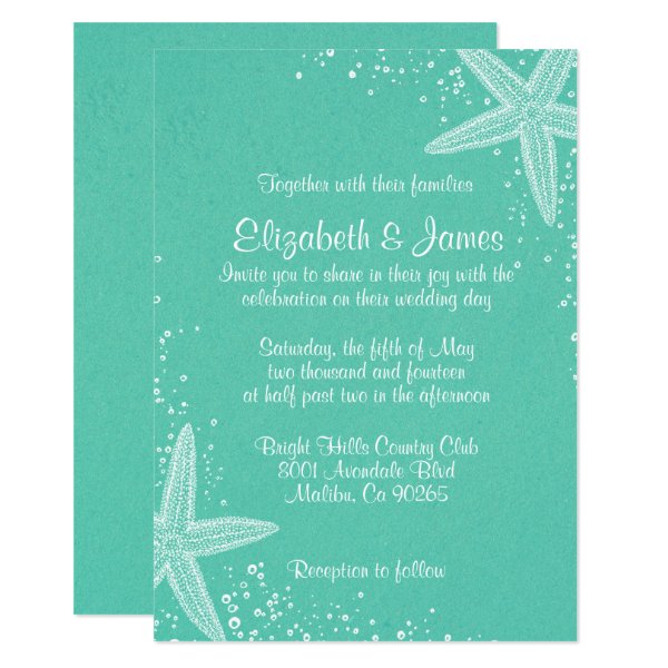 161167831938787145 Elegant Starfish Wedding Invitations