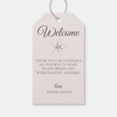 Starfish Beach Wedding Welcome Bag Gift Tags