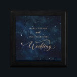 Elegant Starry night Wedding Celestial Wedding  Gift Box<br><div class="desc">Elegant Wedding Invitation starry night Wedding,  Minimalist Wedding Invitation,  Editable Minimalist Wedding Invite,  Modern Wedding Invite,  Photo Wedding Invitation
Created by Canva</div>