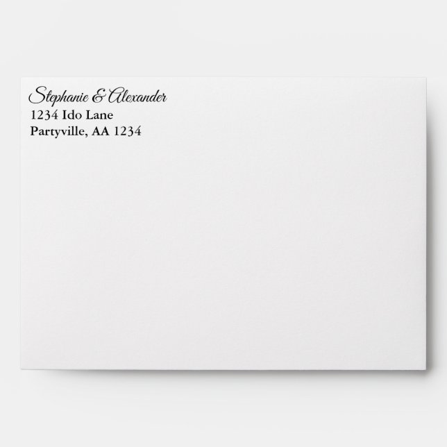 Elegant Starry Sky Address Envelope (Front)