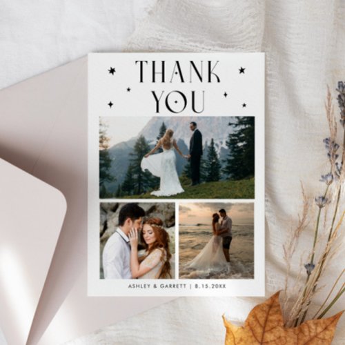 Elegant Stars Wedding Multi Photo White