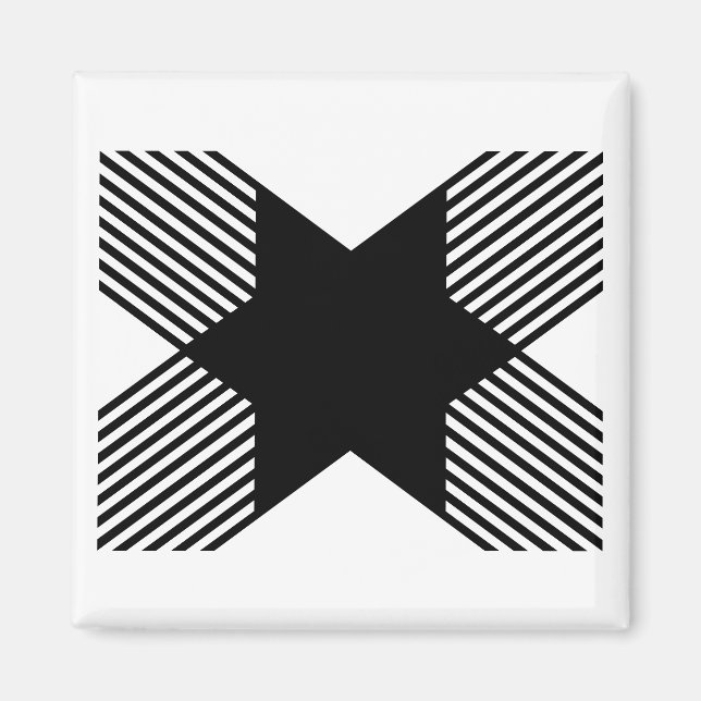 Elegant Start in Letter X Monogram Magnet (Front)