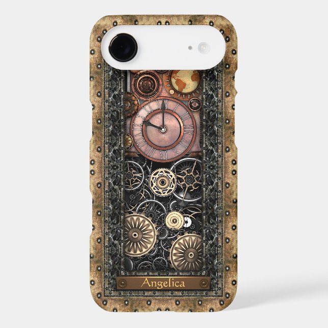 Elegant Steampunk Customizable Case-Mate iPhone Case (Back)