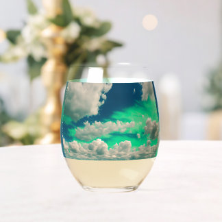 "Elegant Stemless Wine Glass - Single Set for Mode