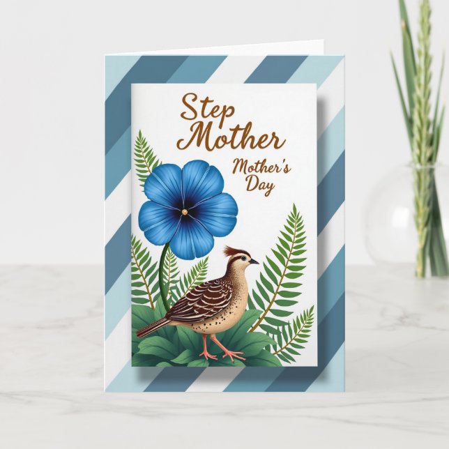 Elegant Step Mothers Day Script Card (Front)