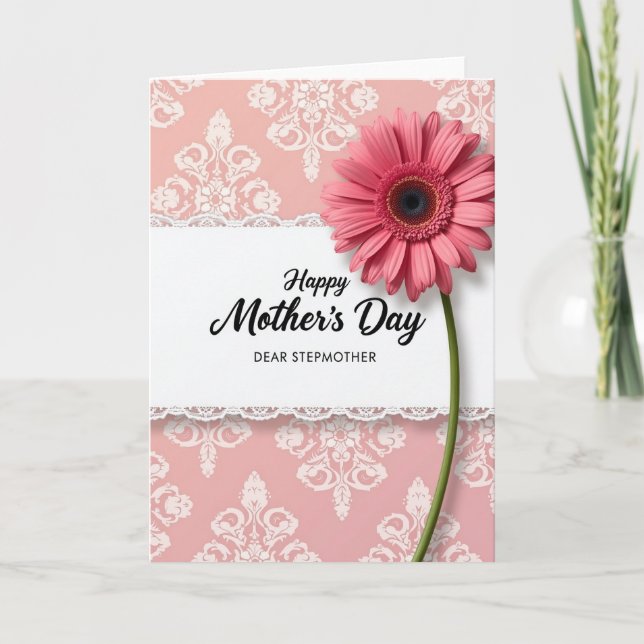 Elegant Stepmothers Day Card (Front)