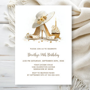 Elegant Stiletto Shoes Birthday Party Invitation