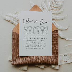 Elegant Stock The Bar Couples Shower Invitation