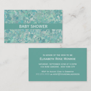 Elegant Stone Dot Baby Shower Ticket Invitation