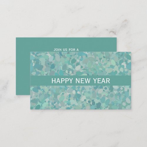 Elegant Stone Dot New Years Eve Party Ticket 