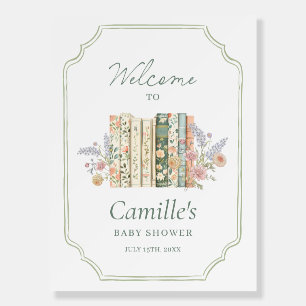 Elegant Storybook Baby Shower Welcome Sign