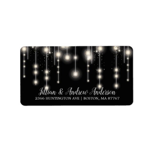 Elegant String Lights Return Address Label