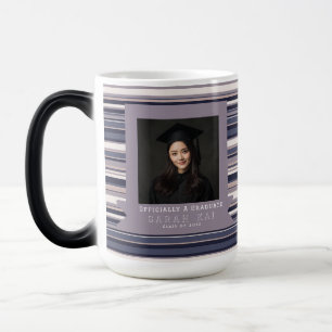Elegant Stripe Pattern Gift For Her Graduation Color Morph Mug