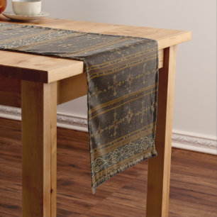 Elegant Striped Batik Table Runner