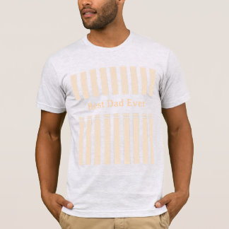 Elegant Striped Best Dad Ever Personalized T-Shirt