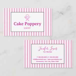 Elegant Striped Business Card