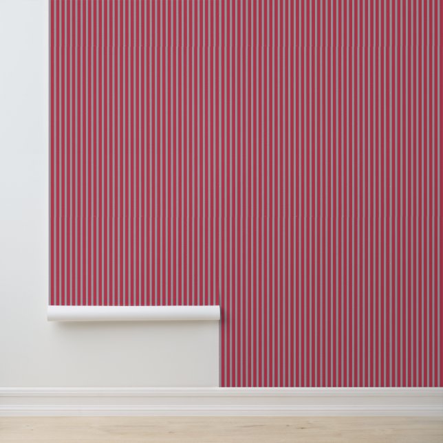 Elegant Striped Cerise Grey  Wallpaper (Application)