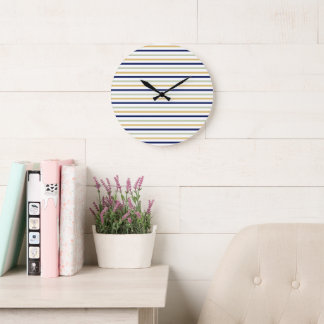 Elegant Striped Clock