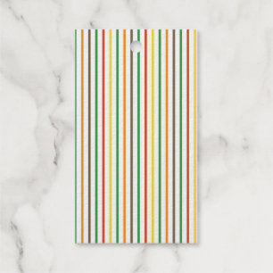 elegant striped foil gift tags